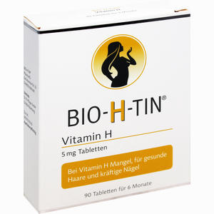 Bio H Tin Vitamin H 5mg für 6 Monate Tabletten 90 Stück - ab 29,36 €