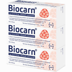 Biocarn Sirup 3 x 50 ml