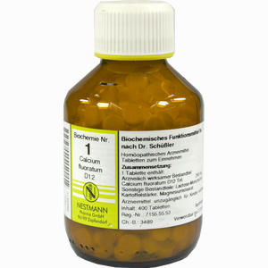Biochemie 1 Calcium Fluoratum D12 Tabletten 400 Stück - ab 9,42 €