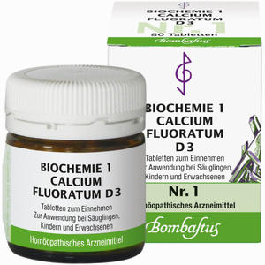 Biochemie 1 Calcium Fluoratum D3 Tabletten 80 Stück - ab 0,00 €