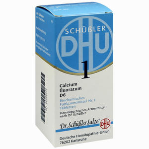 Abbildung von Biochemie 1 Calcium Fluoratum D6 Tabletten DHU-Arzneimittel 200 Stück