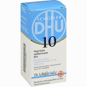 Biochemie 10 Natrium Sulfuricum D12 Tabletten DHU-Arzneimittel GmbH & Co. KG 200 Stück - ab 7,22 €