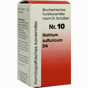 Biochemie 10 Natrium Sulfuricum D6 Tabletten Dr.RECKEWEG & Co. GmbH 200 Stück - ab 5,50 &euro;