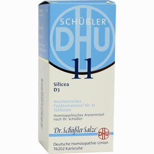 Biochemie 11 Silicea D3 Tabletten DHU-Arzneimittel GmbH & Co. KG 200 Stück - ab 0,00 &euro;