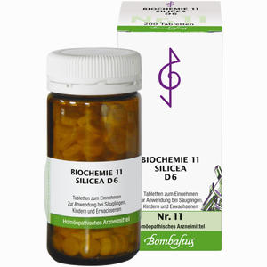 Biochemie 11 Silicea D6 Tabletten Bombastus-Werke AG 200 Stück - ab 5,76 €