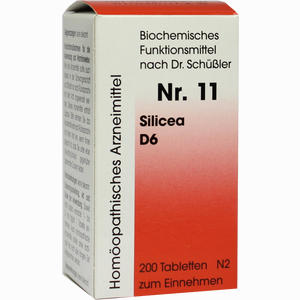 Biochemie 11 Silicea D6 Tabletten Dr. Reckeweg & Co 200 Stück - ab 5,19 €