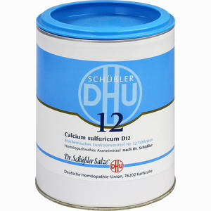 Biochemie 12 Calcium Sulfuricum D12 Tabletten 1000 Stück - ab 0,00 &euro;