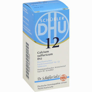 Biochemie 12 Calcium Sulfuricum D12 Tabletten DHU-Arzneimittel GmbH & Co. KG 80 Stück - ab 0,00 €