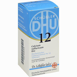 Abbildung von Biochemie 12 Calcium Sulfuricum D12 Tabletten DHU-Arzneimittel GmbH & Co. KG 200 Stück