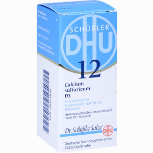 Biochemie 12 Calcium Sulfuricum D3 Tabletten DHU-Arzneimittel GmbH & Co. KG 80 Stück - ab 0,00 &euro;