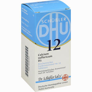 Biochemie 12 Calcium Sulfuricum D3 Tabletten DHU-Arzneimittel GmbH & Co. KG 200 Stück - ab 0,00 &euro;