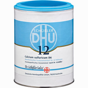 Biochemie 12 Calcium Sulfuricum D6 Tabletten 1000 Stück - ab 0,00 €