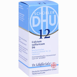 Biochemie 12 Calcium Sulfuricum D6 Tabletten DHU-Arzneimittel GmbH & Co. KG 80 Stück - ab 3,83 €