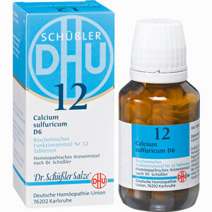 Abbildung von Biochemie 12 Calcium Sulfuricum D6 Tabletten DHU-Arzneimittel GmbH & Co. KG 200 Stück