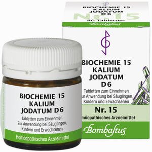 Abbildung von Biochemie 15 Kalium Jodatum D6 Tabletten 80 Stück