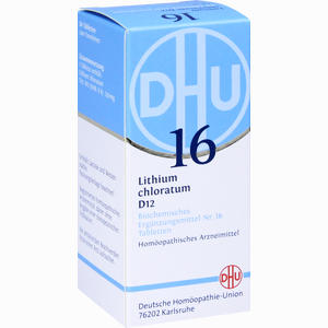 Biochemie 16 Lithium Chloratum D12 Tabletten DHU-Arzneimittel GmbH & Co. KG 80 Stück - ab 0,00 €