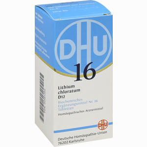 Biochemie 16 Lithium Chloratum D12 Tabletten DHU-Arzneimittel GmbH & Co. KG 200 Stück - ab 7,18 &euro;