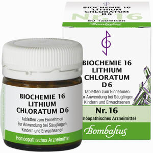 Biochemie 16 Lithium Chloratum D6 Tabletten 80 Stück - ab 2,93 €
