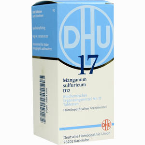 Biochemie 17 Manganum Sulfuricum D12 Tabletten DHU-Arzneimittel GmbH & Co. KG 200 Stück - ab 7,31 €