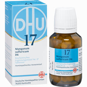 Biochemie 17 Manganum Sulfuricum D6 Tabletten DHU-Arzneimittel GmbH & Co. KG 200 Stück - ab 7,36 €
