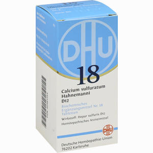 Biochemie 18 Calcium Sulfuratum D12 Tabletten DHU-Arzneimittel 200 Stück - ab 7,52 €