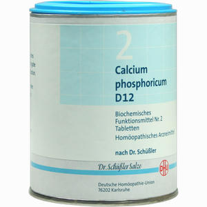Biochemie 2 Calcium Phosphoricum D12 Tabletten 1000 Stück - ab 0,00 €