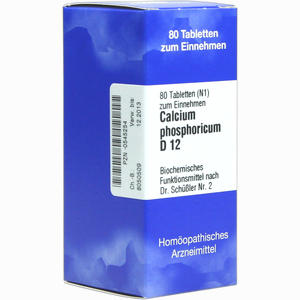 Biochemie 2 Calcium Phosphoricum D12 Tabletten ISO-Arzneimittel GmbH & Co. KG 80 Stück - ab 0,00 &euro;