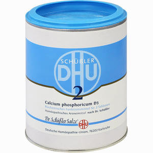 Biochemie 2 Calcium Phosphoricum D3 Tabletten DHU-Arzneimittel GmbH & Co. KG 1000 Stück - ab 0,00 &euro;