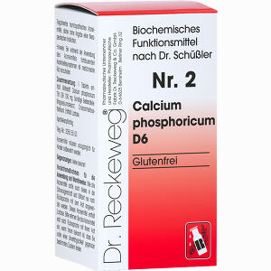 Biochemie 2 Calcium Phosphoricum D6 Tabletten Dr.RECKEWEG & Co. GmbH 200 Stück - ab 5,36 &euro;
