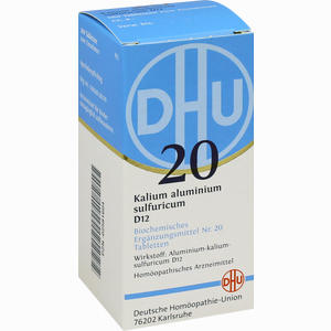 Biochemie 20 Kalium Aluminium Sulfuricum D12 Tabletten 200 Stück - ab 7,36 €