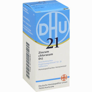 Biochemie 21 Zincum Chloratum D12 Tabletten DHU-Arzneimittel GmbH & Co. KG 80 Stück - ab 4,40 €