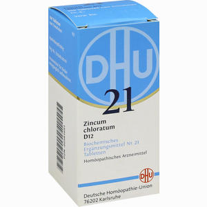 Abbildung von Biochemie 21 Zincum Chloratum D12 Tabletten DHU-Arzneimittel GmbH & Co. KG 200 Stück
