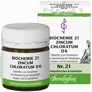 Abbildung von Biochemie 21 Zincum Chloratum D6 Tabletten 80 Stück