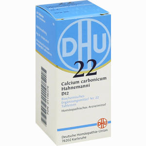 Biochemie 22 Calcium Carbonicum D12 Tabletten DHU-Arzneimittel GmbH & Co. KG 80 Stück - ab 0,00 €