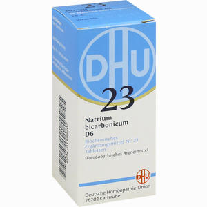 Biochemie 23 Natrium Bicarbonicum D6 Tabletten DHU-Arzneimittel GmbH & Co. KG 80 Stück - ab 0,00 &euro;
