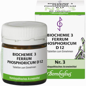 Abbildung von Biochemie 3 Ferrum Phosphoricum D12 Tabletten 80 Stück