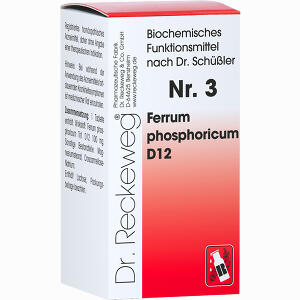 Biochemie 3 Ferrum Phosphoricum D12 Tabletten Dr.RECKEWEG & Co. GmbH 200 Stück - ab 5,29 &euro;
