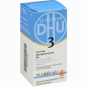 Biochemie 3 Ferrum Phosphoricum D3 Tabletten 200 Stück - ab 0,00 &euro;
