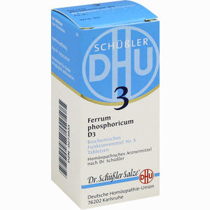 Biochemie 3 Ferrum Phosphoricum D3 Tabletten DHU-Arzneimittel GmbH & Co. KG 80 Stück - ab 0,00 €