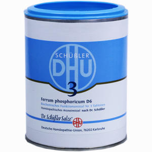 Biochemie 3 Ferrum Phosphoricum D6 Tabletten 1000 Stück - ab 0,00 &euro;