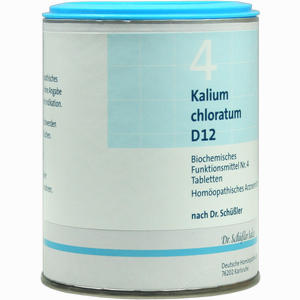 Biochemie 4 Kalium Chloratum D12 Tabletten 1000 Stück - ab 0,00 &euro;