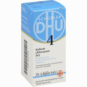 Biochemie 4 Kalium Chloratum D12 Tabletten DHU-Arzneimittel GmbH & Co. KG 80 Stück - ab 0,00 €