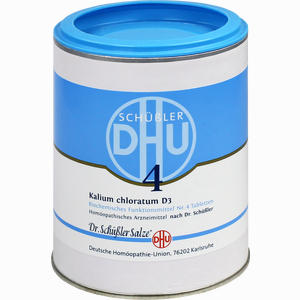 Biochemie 4 Kalium Chloratum D3 Tabletten DHU-Arzneimittel GmbH & Co. KG 1000 Stück - ab 0,00 &euro;