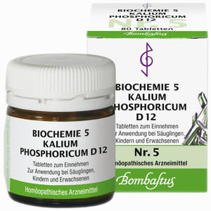 Abbildung von Biochemie 5 Kalium Phosphoricum D12 Tabletten Bombastus-Werke AG 80 Stück