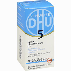 Abbildung von Biochemie 5 Kalium Phosphoricum D12 Tabletten DHU-Arzneimittel GmbH & Co. KG 200 Stück