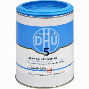 Biochemie 5 Kalium Phosphoricum D3 Tabletten 1000 Stück - ab 0,00 &euro;