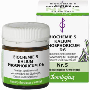 Abbildung von Biochemie 5 Kalium Phosphoricum D6 Tabletten 80 Stück