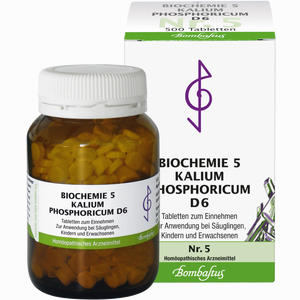 Biochemie 5 Kalium Phosphoricum D6 Tabletten 500 Stück - ab 9,56 €