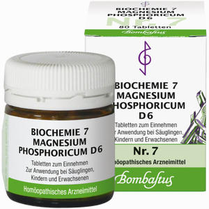 Abbildung von Biochemie 7 Magnesium Phosphoricum D6 Tabletten Bombastus-Werke AG 80 Stück