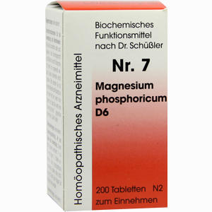 Biochemie 7 Magnesium Phosphoricum D6 Tabletten Dr.RECKEWEG & Co. GmbH 200 Stück - ab 5,35 &euro;